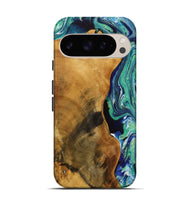 Pixel 9 Pro Wood Live Edge Phone Case - Lavonda (Green, 731795)