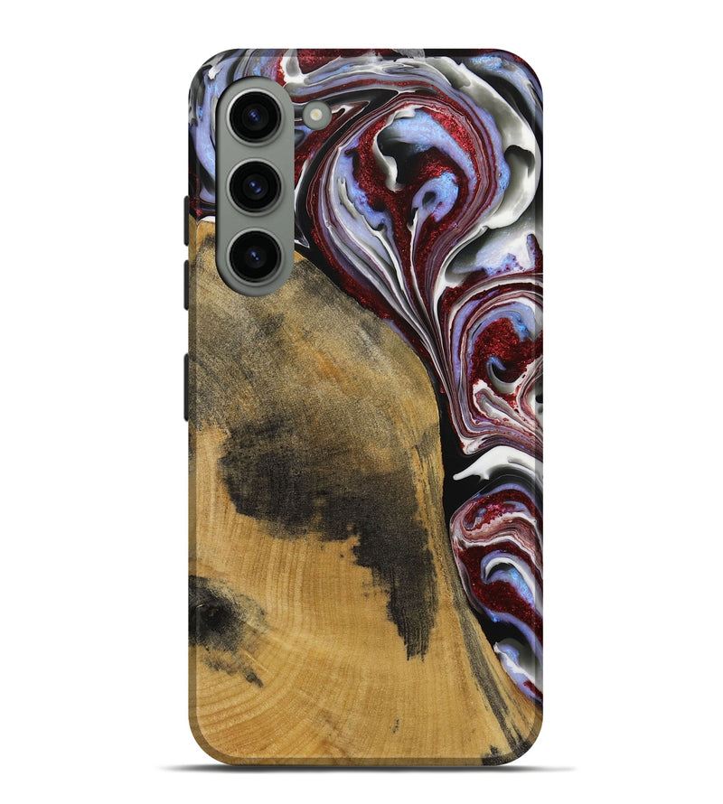 Galaxy S23 Plus Wood Live Edge Phone Case - Kessley (Red, 731796)