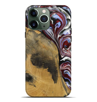 iPhone 13 Pro Max Wood Live Edge Phone Case - Kessley (Red, 731796)