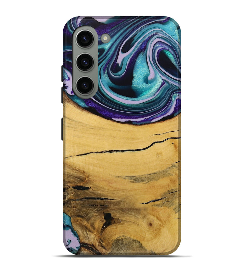 Galaxy S23 Plus Wood Live Edge Phone Case - Herre (Purple, 731797)