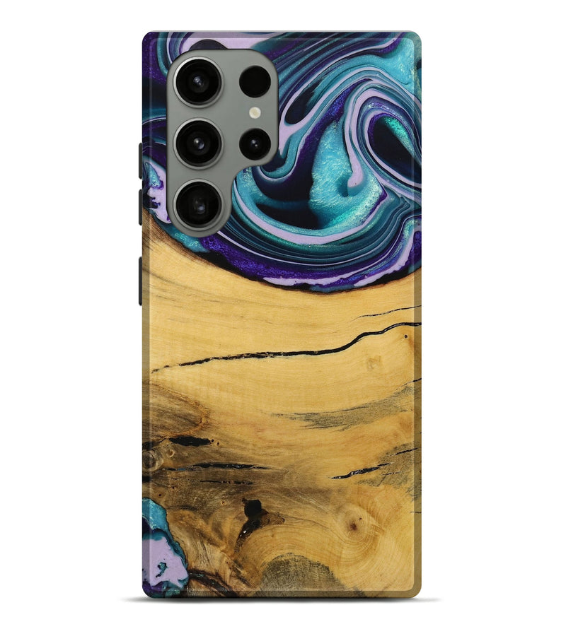 Galaxy S23 Ultra Wood Live Edge Phone Case - Herre (Purple, 731797)