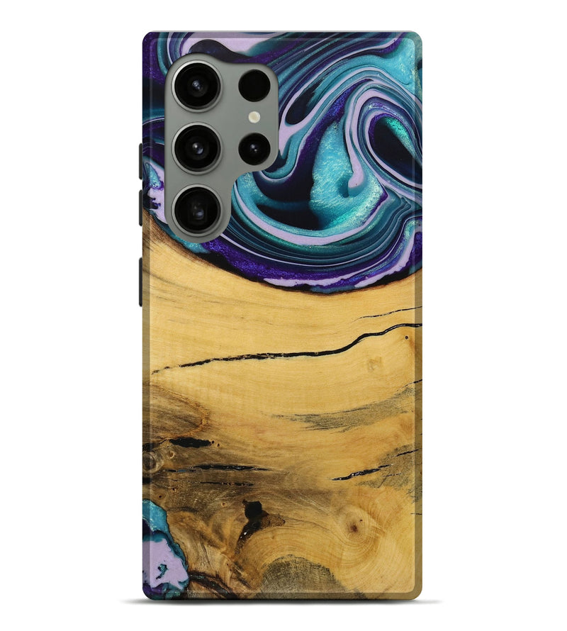 Galaxy S24 Ultra Wood Live Edge Phone Case - Herre (Purple, 731797)