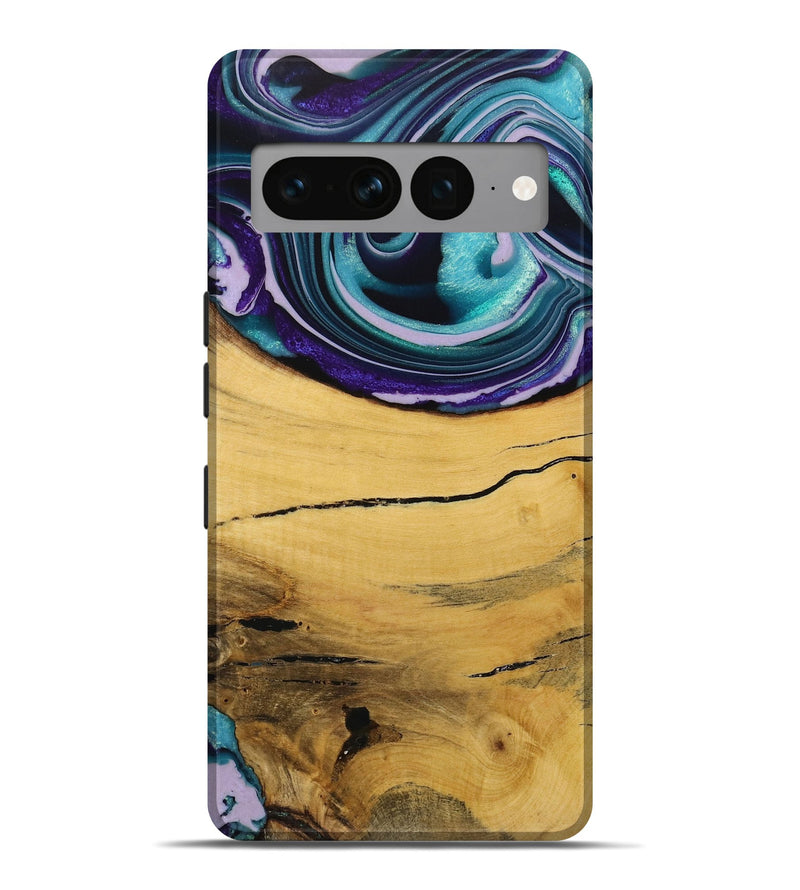 Pixel 7 Pro Wood Live Edge Phone Case - Herre (Purple, 731797)