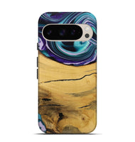 Pixel 9 Pro Wood Live Edge Phone Case - Herre (Purple, 731797)