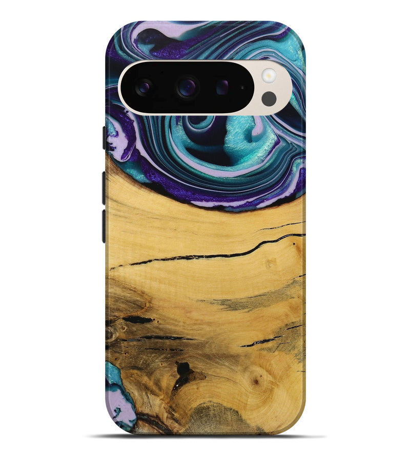 Pixel 9 Pro XL Wood Live Edge Phone Case - Herre (Purple, 731797)