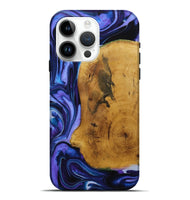 iPhone 15 Pro Max Wood Live Edge Phone Case - Collete (Purple, 731799)