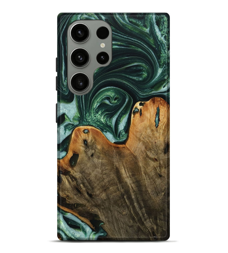 Galaxy S23 Ultra Wood Live Edge Phone Case - Grame (Green, 731800)