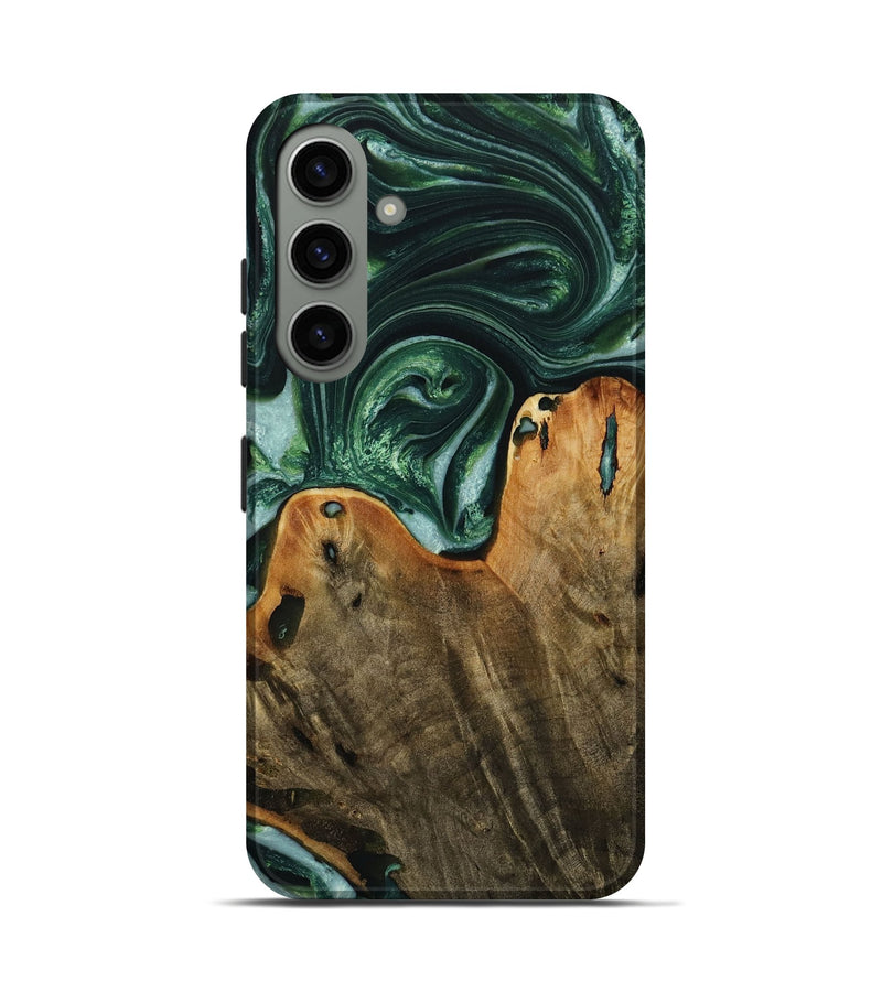 Galaxy S24 Wood Live Edge Phone Case - Grame (Green, 731800)