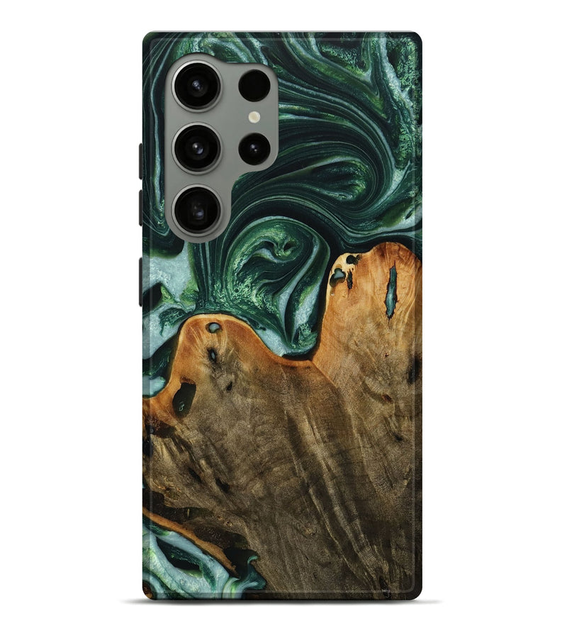 Galaxy S24 Ultra Wood Live Edge Phone Case - Grame (Green, 731800)