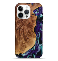 iPhone 15 Pro Max Wood Live Edge Phone Case - Malynda (Purple, 731802)