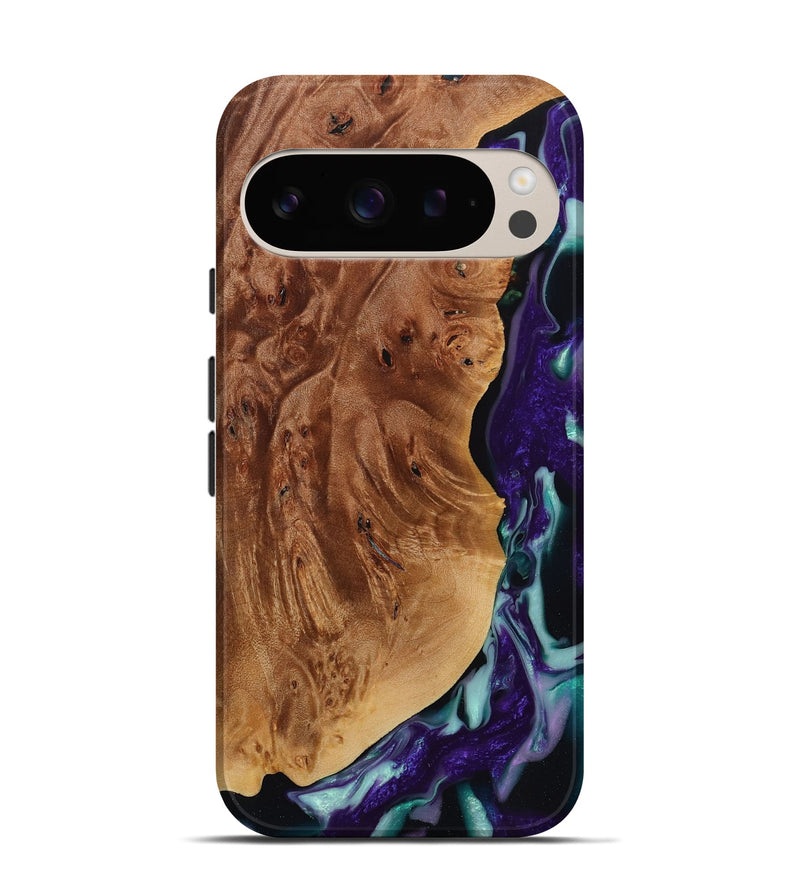 Pixel 9 Wood Live Edge Phone Case - Malynda (Purple, 731802)