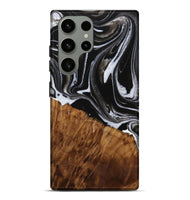 Galaxy S23 Ultra Wood Live Edge Phone Case - Fina (Black & White, 731803)