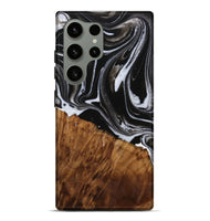 Galaxy S24 Ultra Wood Live Edge Phone Case - Fina (Black & White, 731803)