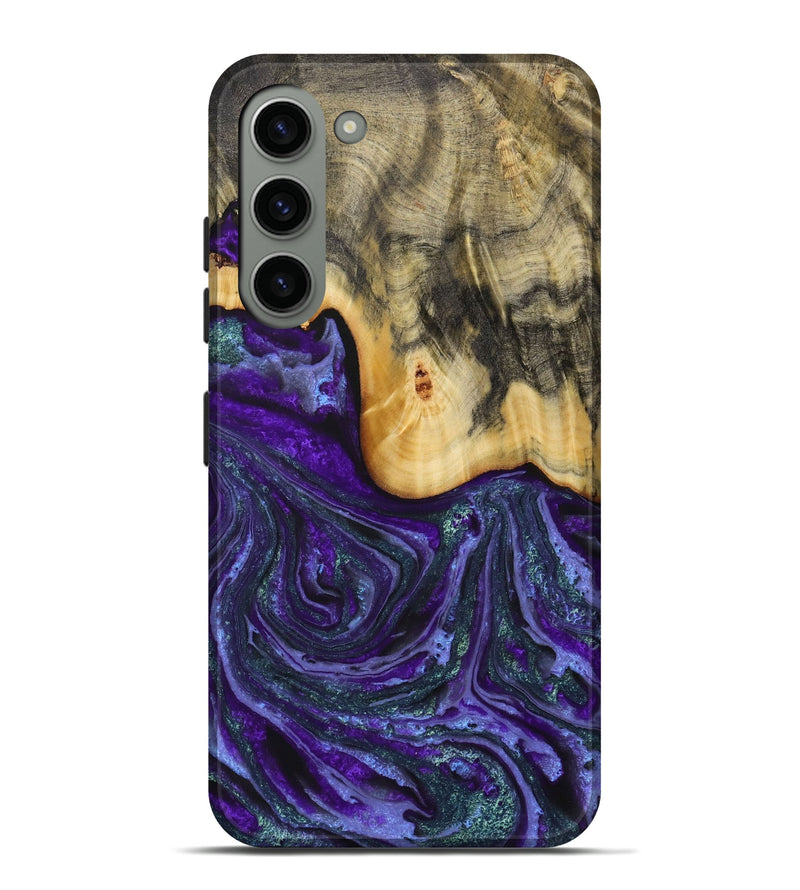 Galaxy S23 Plus Wood Live Edge Phone Case - Larysa (Purple, 731804)