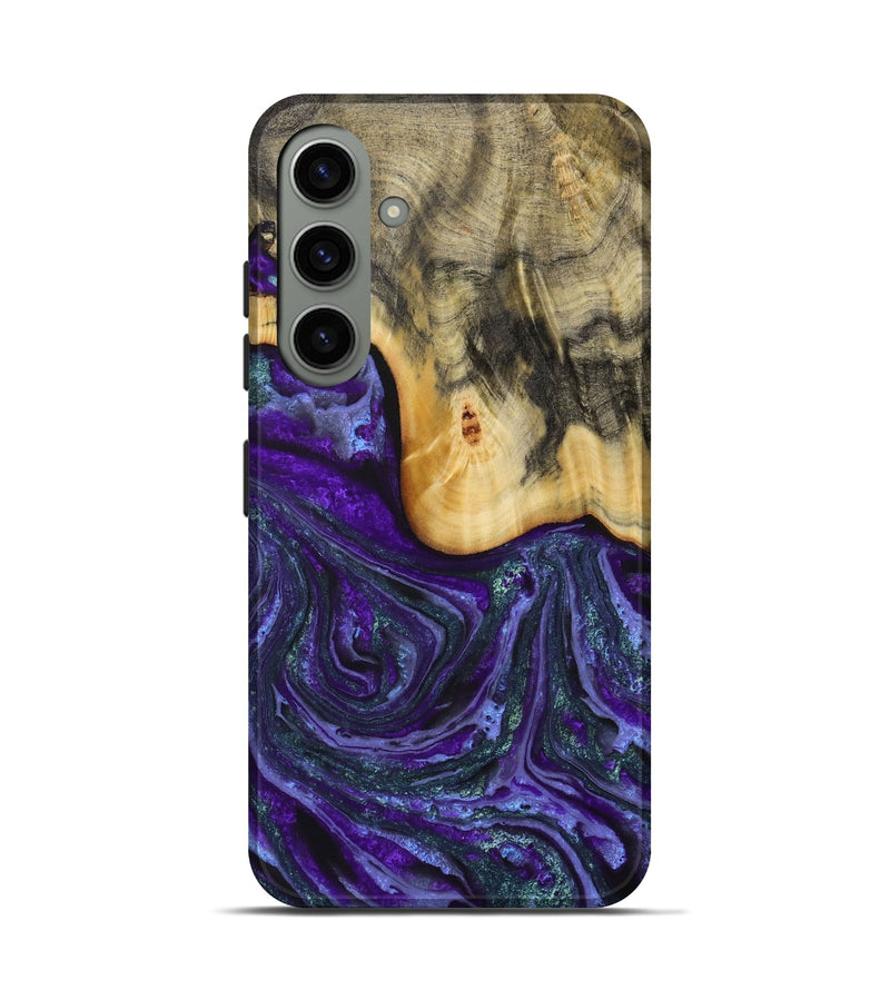 Galaxy S24 Wood Live Edge Phone Case - Larysa (Purple, 731804)