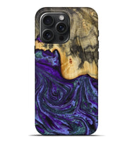 iPhone 16 Pro Max Wood Live Edge Phone Case - Larysa (Purple, 731804)