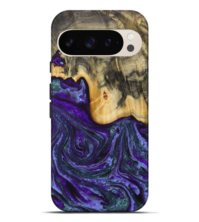 Pixel 9 Pro XL Wood Live Edge Phone Case - Larysa (Purple, 731804)