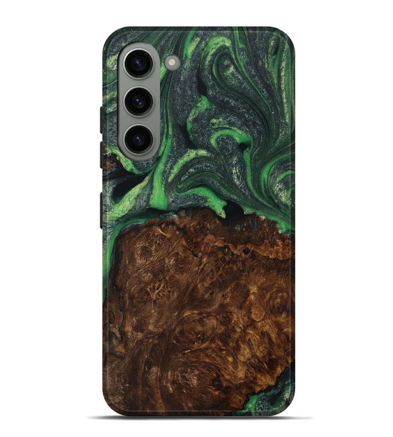 Galaxy S23 Plus Wood Live Edge Phone Case - Cassie (Green, 731805)