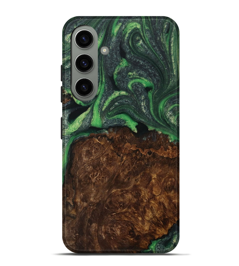 Galaxy S24 Plus Wood Live Edge Phone Case - Cassie (Green, 731805)