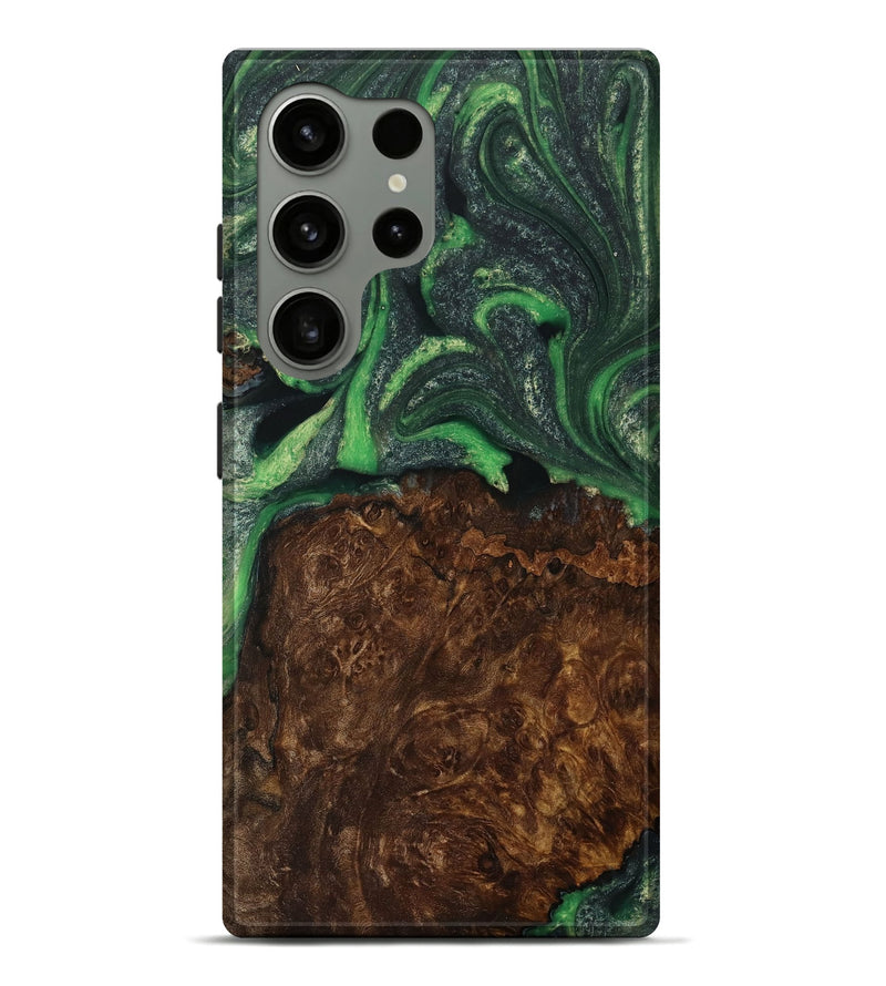 Galaxy S24 Ultra Wood Live Edge Phone Case - Cassie (Green, 731805)