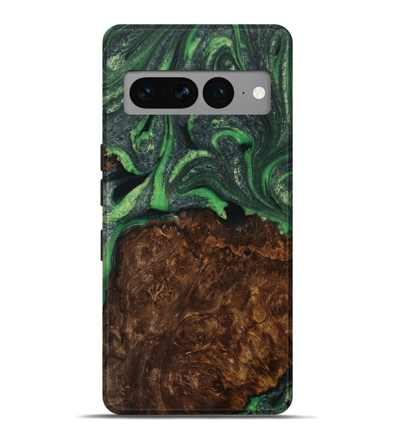 Pixel 7 Pro Wood Live Edge Phone Case - Cassie (Green, 731805)