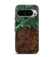 Pixel 9 Pro Wood Live Edge Phone Case - Cassie (Green, 731805)