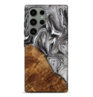 Galaxy S23 Ultra Wood Live Edge Phone Case - Radomir (Black & White, 731808)