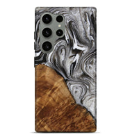 Galaxy S24 Ultra Wood Live Edge Phone Case - Radomir (Black & White, 731808)