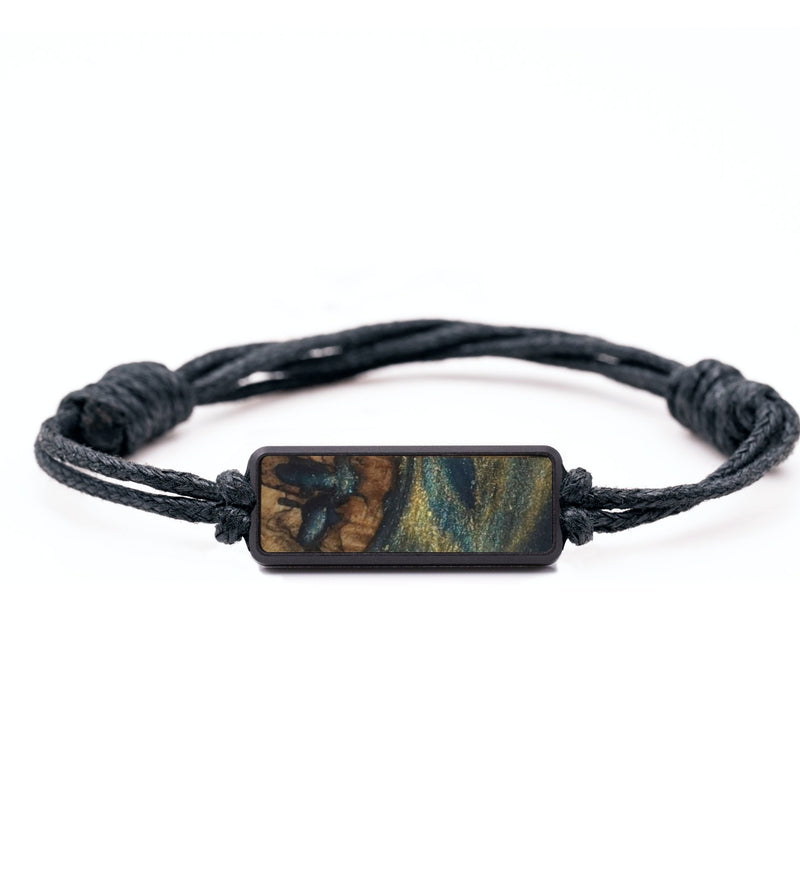 Classic Wood Bracelet - Jeffery (Teal & Gold, 732058)