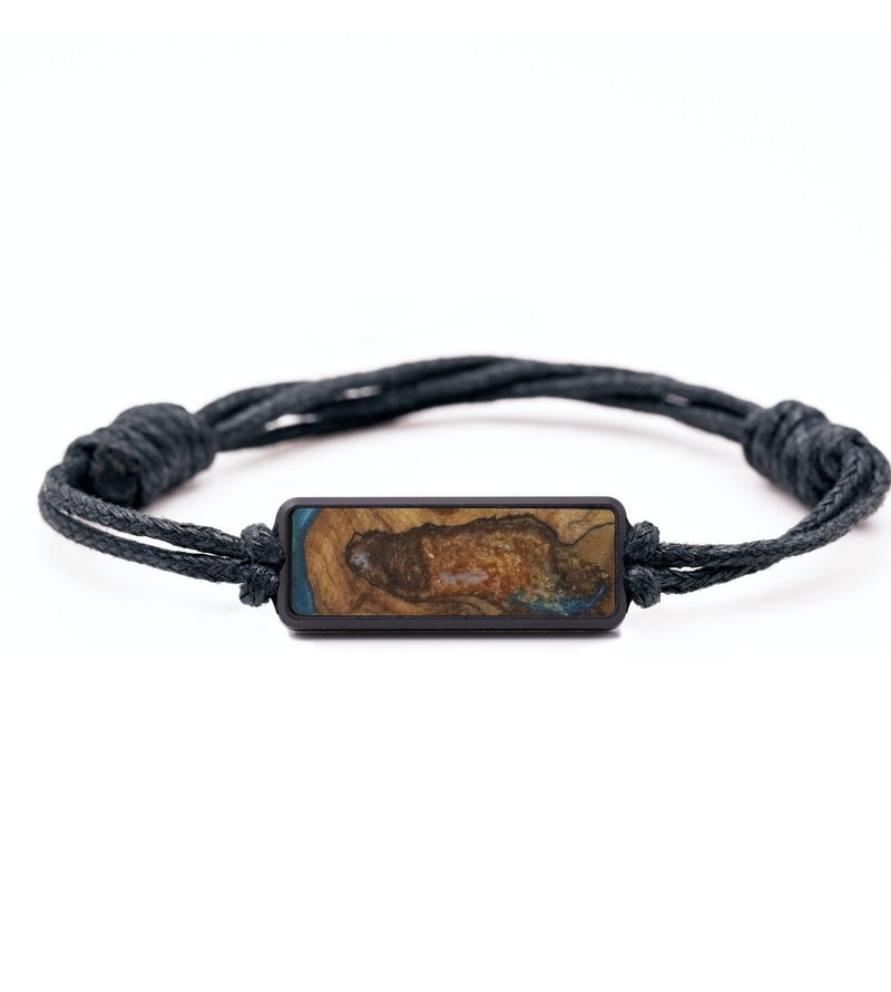 Classic Wood Bracelet - Briella (Teal & Gold, 732062)