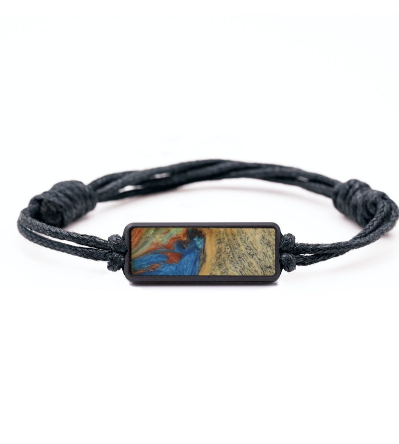 Classic Wood Bracelet - Malaysia (Teal & Gold, 732063)