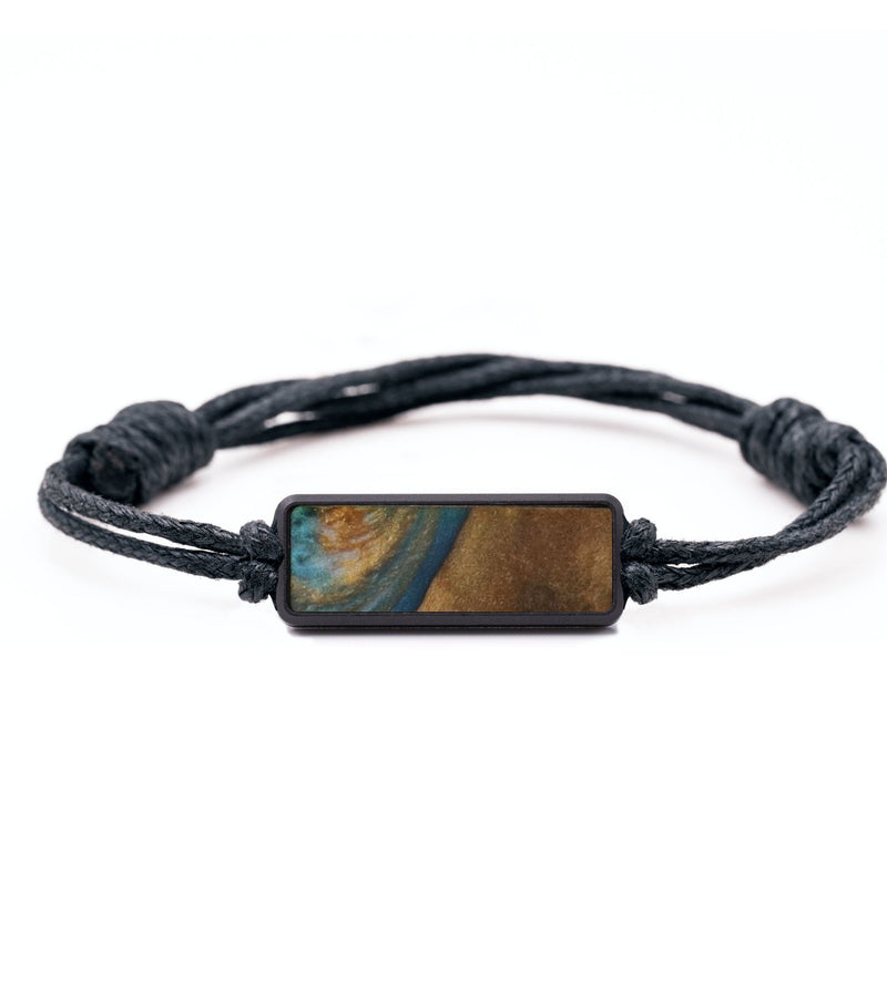 Classic Wood Bracelet - Branden (Teal & Gold, 732069)