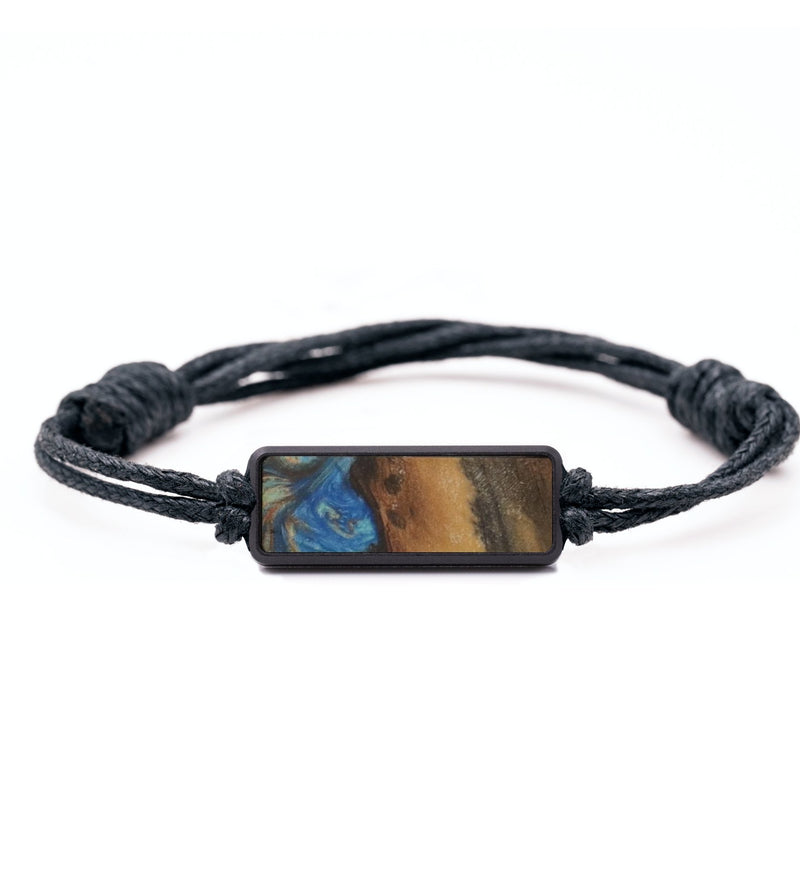 Classic Wood Bracelet - Luca (Teal & Gold, 732072)