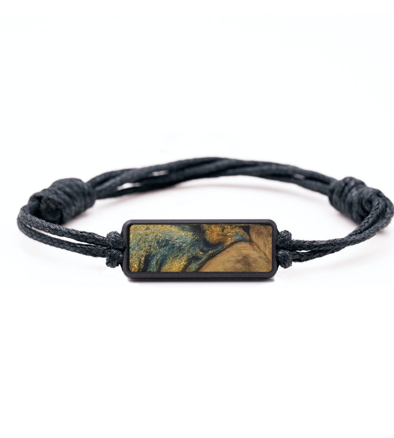 Classic Wood Bracelet - Millie (Teal & Gold, 732077)