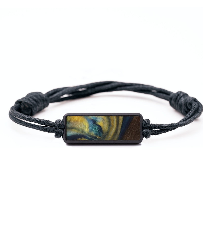 Classic Wood Bracelet - Zander (Teal & Gold, 732081)