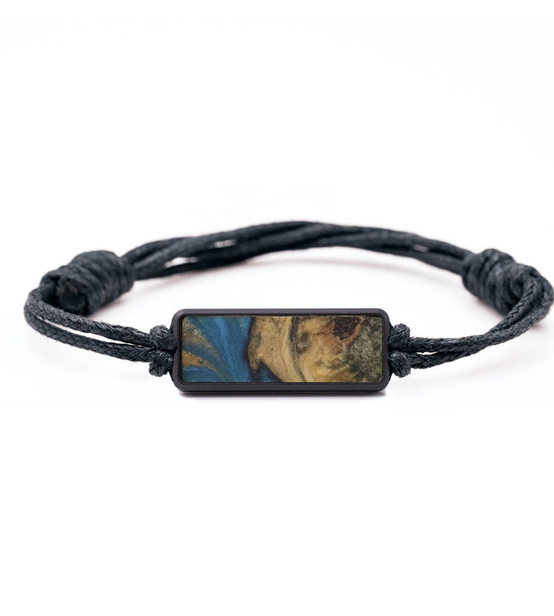 Classic Wood Bracelet - Abraham (Teal & Gold, 732090)