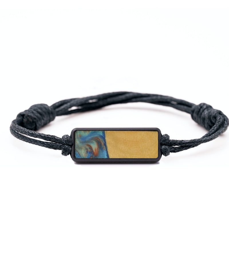 Classic Wood Bracelet - Lois (Teal & Gold, 732091)