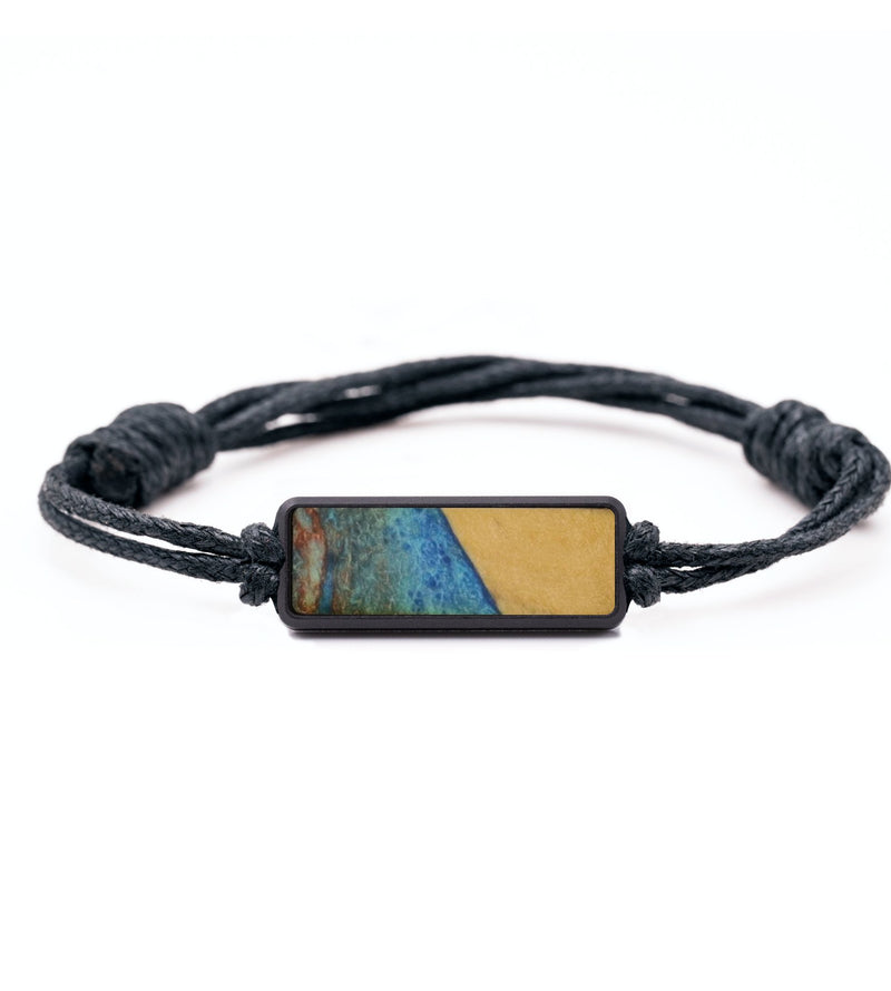 Classic Wood Bracelet - Harlow (Teal & Gold, 732095)