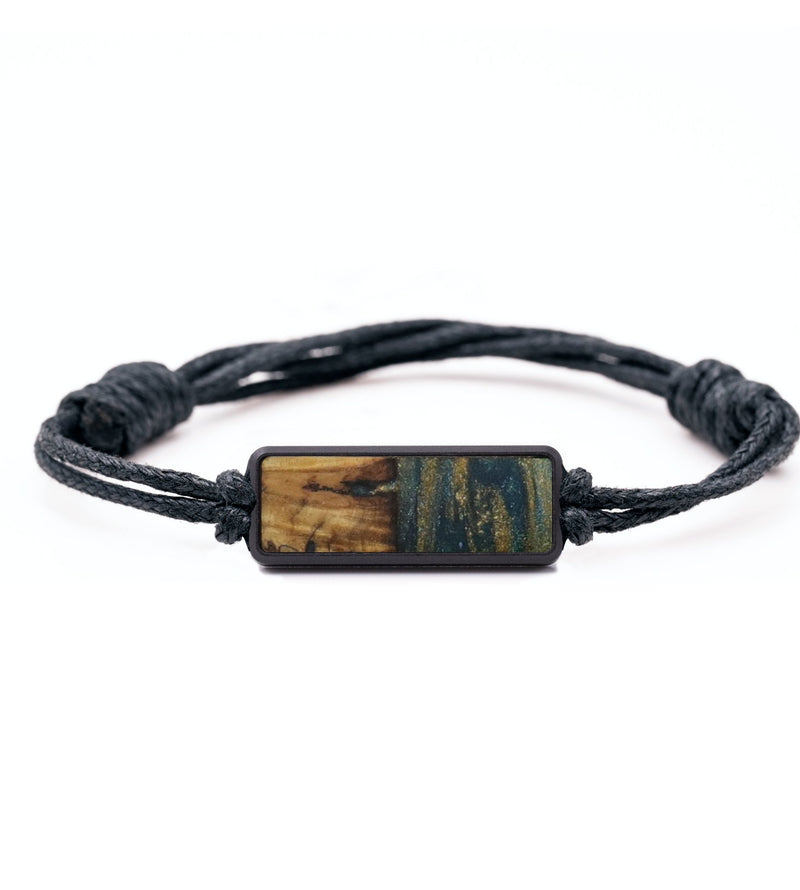 Classic Wood Bracelet - Bobbi (Teal & Gold, 732106)