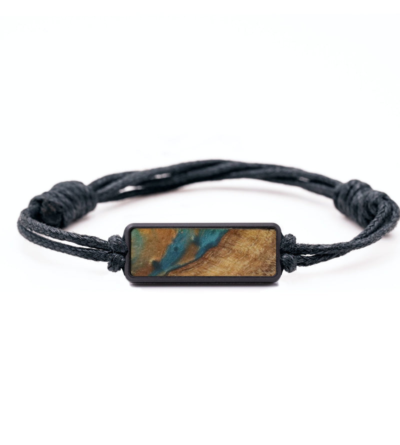 Classic Wood Bracelet - Rebecca (Teal & Gold, 732111)