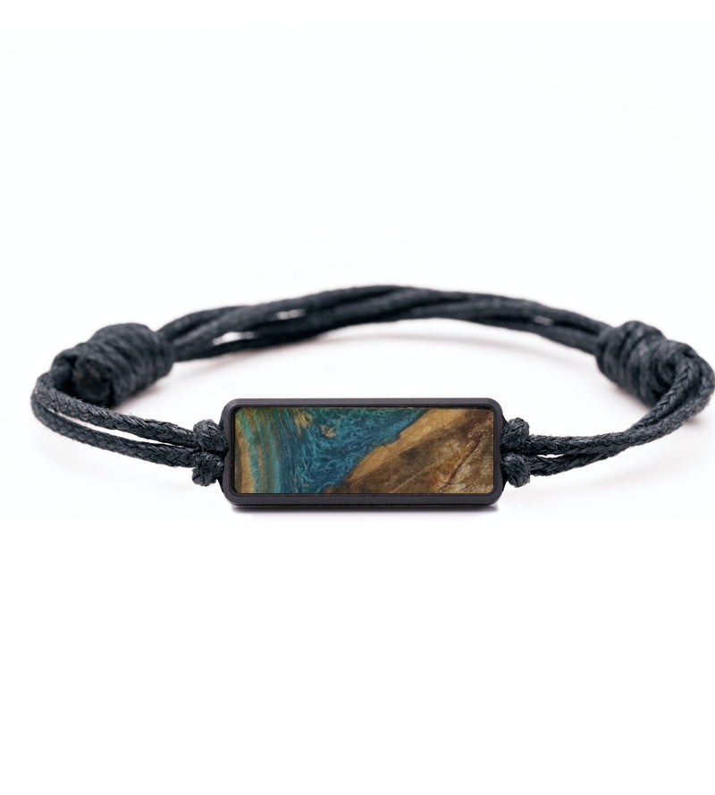 Classic Wood Bracelet - Kendrick (Teal & Gold, 732114)