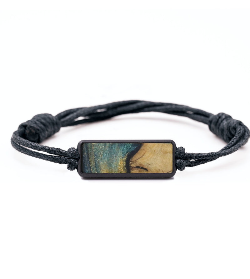 Classic Wood Bracelet - Sloane (Teal & Gold, 732116)