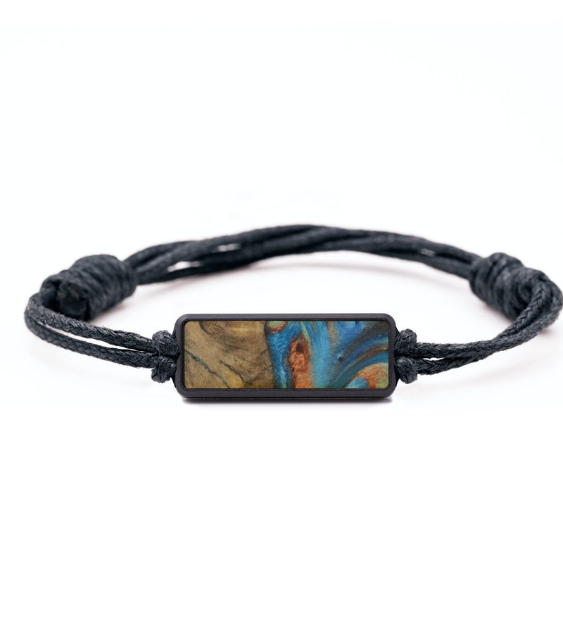 Classic Wood Bracelet - Kyra (Teal & Gold, 732118)