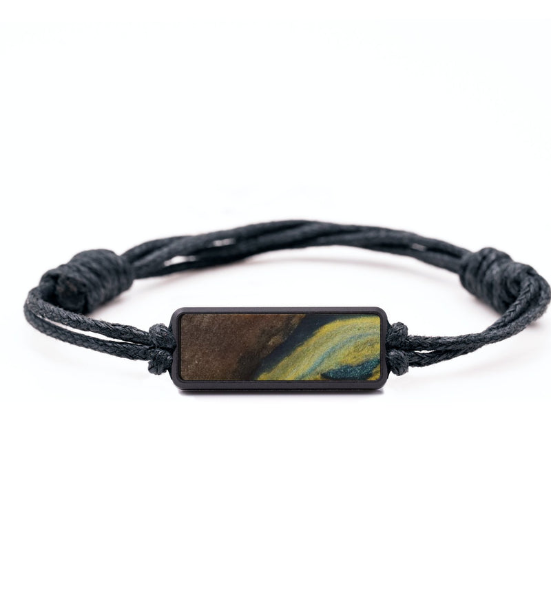 Classic Wood Bracelet - Inez (Teal & Gold, 732125)