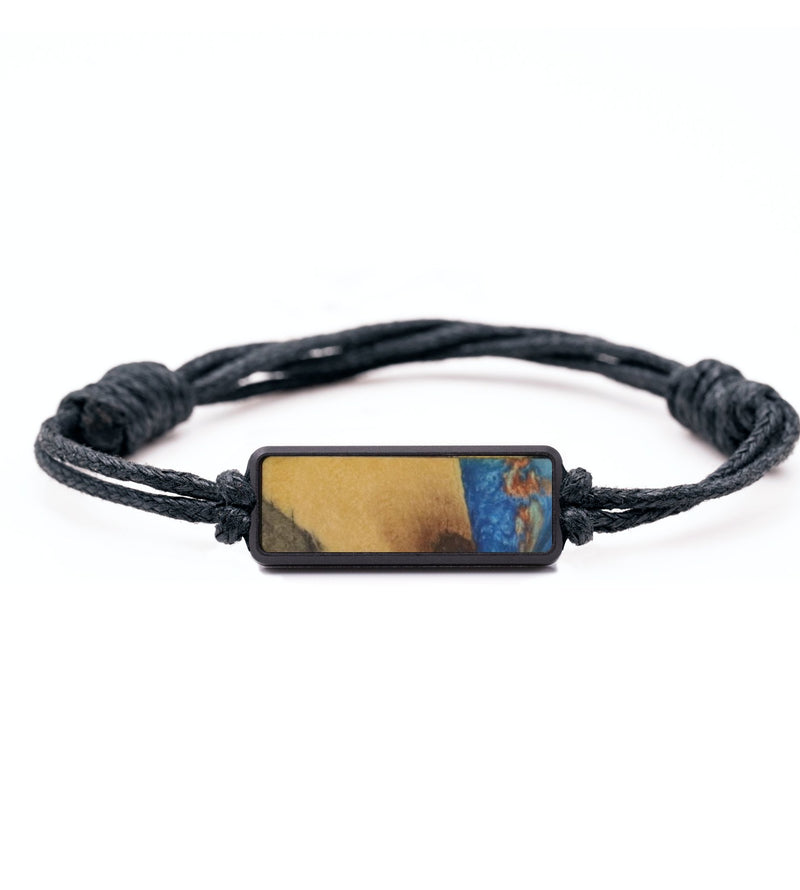 Classic Wood Bracelet - Maxine (Teal & Gold, 732128)