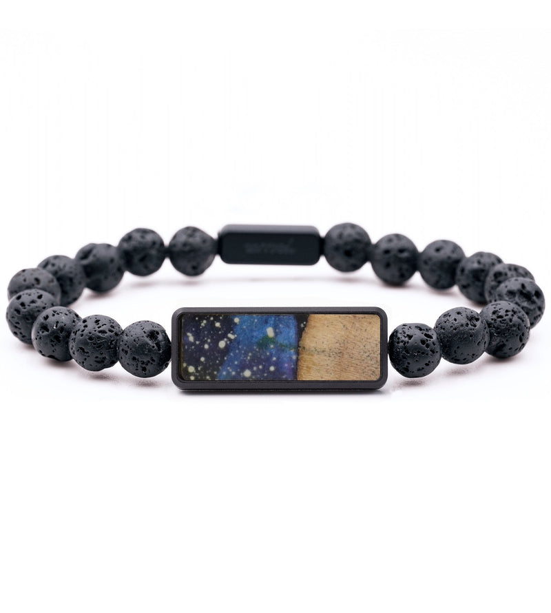 Lava Bead Wood Bracelet - Lorenzo (Cosmos, 732275)