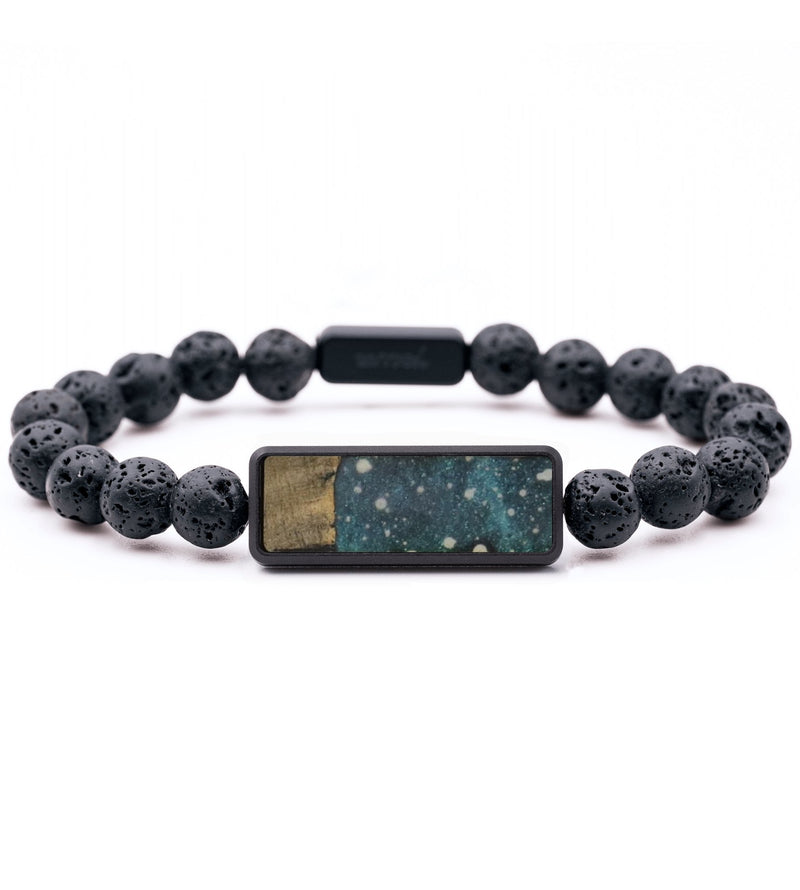 Lava Bead Wood Bracelet - Miles (Cosmos, 732287)