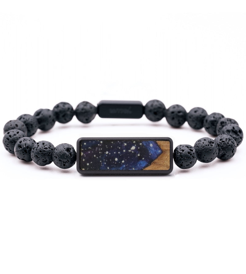 Lava Bead Wood Bracelet - Chris (Cosmos, 732301)