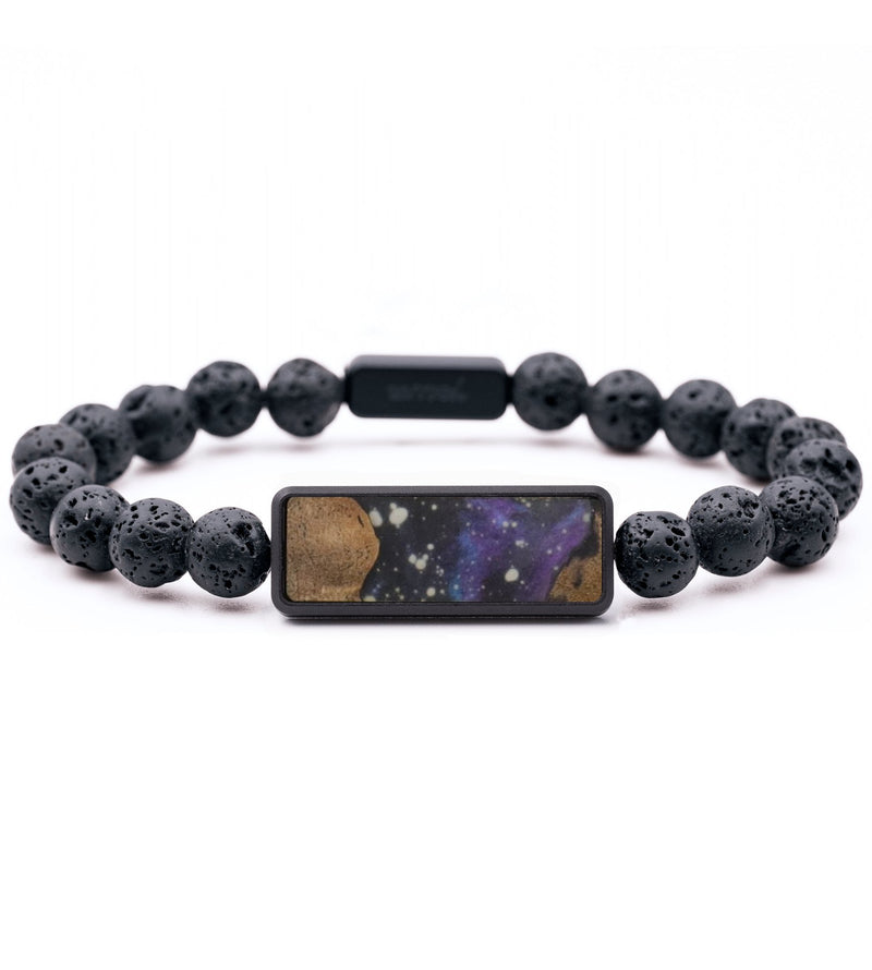 Lava Bead Wood Bracelet - Bridget (Cosmos, 732309)