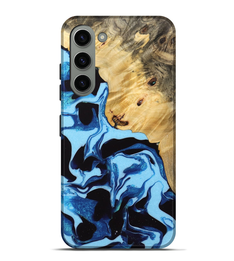 Galaxy S23 Plus Wood Live Edge Phone Case - Colman (Blue, 732324)